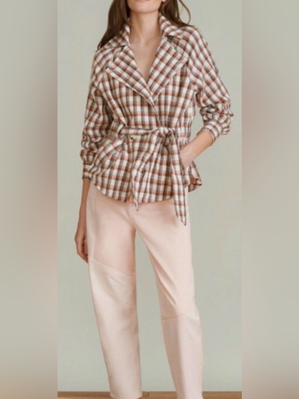 New Veronica Beard Lin Plaid Blazer Size Medium